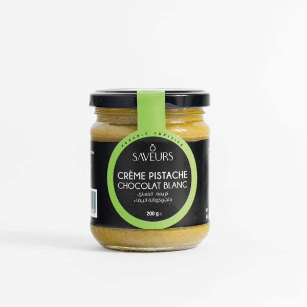 Crème pistache chocolat blanc 200g